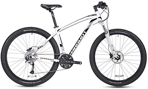 Vélo de montagnes : AYHa 27-Speed ​​Mountain Bikes, 27, 5 pouces Big Wheels Hardtail Mountain Bike, Adulte Femmes Hommes'S Aluminium Cadre tout terrain VTT, blanc