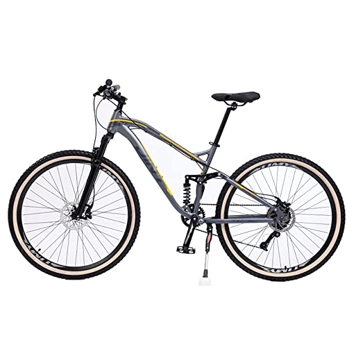 Vélo de montagnes : Bananaww Vélo de montagne à double suspension avec roue de 27, 5 pouces, vélo de montagne à double disque pour femme, vélo de montagne en acier à haute teneur en carbone, 9 / 10 / 11 / 12 vitesses