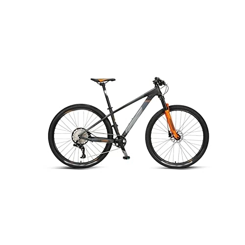 Vélo de montagnes : Bicycles for Adults Mountain Bike Big Wheel Racing Oil Disc Brake Variable Speed Off-Road Men's and Women's Bicycles (Color : Orange, Size : Large)