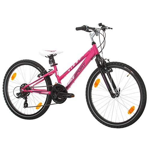 Vélo de montagnes : Bike Sport Live Active Vélo 24" pour enfant - Modèle Bikesport Viky - Boîte Shimano à 18 vitesses, Garçon, Turquoise.