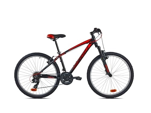 Vélo de montagnes : Biocycle 26" - Velo Tout Terrain | Fabriqué en Aluminium - Velo VTT á 21 Vitesses (S, Rouge)
