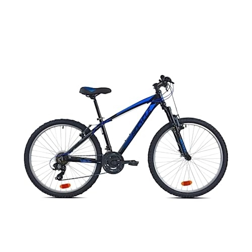 Vélo de montagnes : Biocycle Elixir 26" - Velo Tout Terrain | Fabriqué en Aluminium - Velo VTT á 21 Vitesses (M, Bleu)