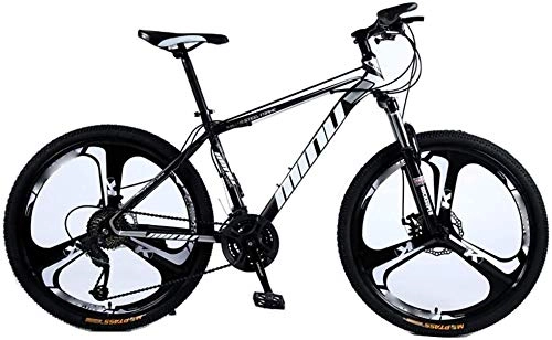Vélo de montagnes : Brushes Mountain Bike 21 / 24 / 27 / 30 à Deux Vitesses Frein à Disque Choc Absorption à Vitesse Variable VTT Une Roue de Bicyclette (Size : 21speed)