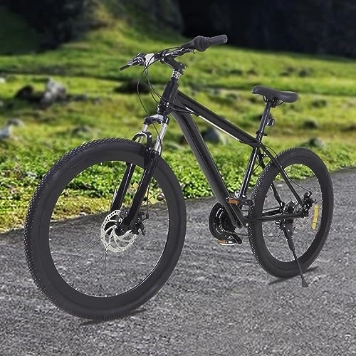 Vélo de montagnes : CHIMHOON VTT noir 26" en aluminium et acier au carbone 21 vitesses pour adultes, garçons, filles, femmes et hommes (165-185 cm)