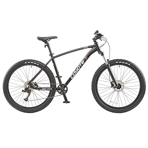 Vélo de montagnes : Coyote X Dirt Trail Vélo VTT pour Homme avec Roues de 69, 5 cm, Cadre de 38, 1 cm, Vitesses X Gear 9 Vitesses avec leviers de Vitesse X, Freins à Disque hyrdauliques Radius, Noir