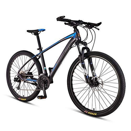 Vélo de montagnes : CWZY VTT pour homme, 33 vitesses, VTT Hardtail avec double frein à disque, vélo de ville, rayons gris, 66 cm, Rayons gris, 66 cm