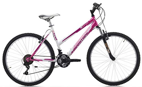 Vélo de montagnes : Cycles Cinzia MTB X-Trail 18 / V Revo Shift v-Brake Aluminium, Collection Moll.Ant, vélo Femme, Rose / Blanc, 26
