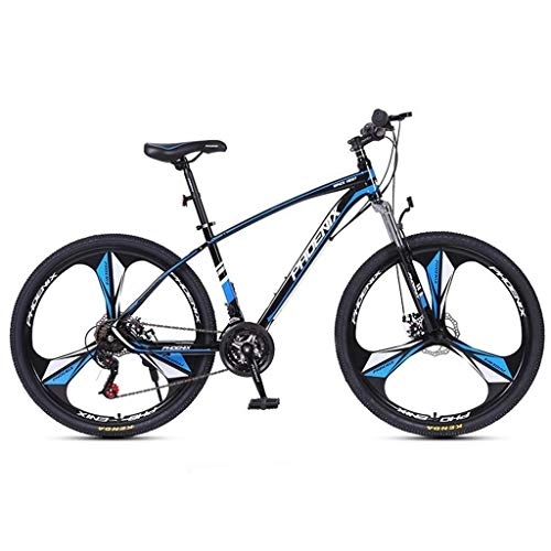Vélo de montagnes : Dsrgwe VTT, Mountain Bike, Cadre en Acier au Carbone Vélos hardtails, Double Frein à Disque et Suspension Avant, 26 Pouces, Roue 27.5inch (Color : Black+Blue, Size : 26inch)