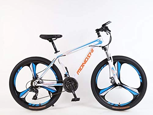 Vélo de montagnes : FT 26 Pouces Cadre en Alliage d'aluminium de Frein de vélo de Disque 24 Vitesse de Montagne amortisseurs en Acier au Carbone, Blanc