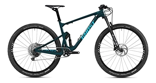 Vélo de montagnes : Ghost Lector FS SF LC Essential 29R Fullsuspension Mountain Bike 2022 (L / 48 cm, pétrole / océan – Brillant