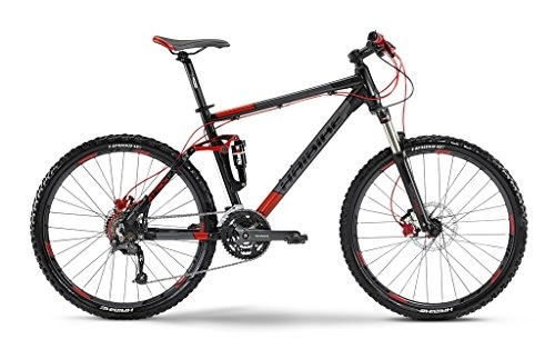 Vélo de montagnes : HAIBIKE Attack FS 26 "27 g SLX Mix Mat de VTT XL Noir / Rouge