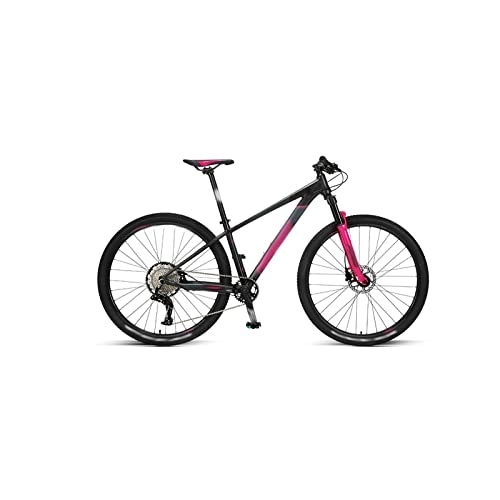 Vélo de montagnes : HESND zxc Vélos pour adultes VTT grande roue de course frein à disque d'huile vitesse variable tout-terrain vélos hommes et femmes (couleur : rose, taille : XL)