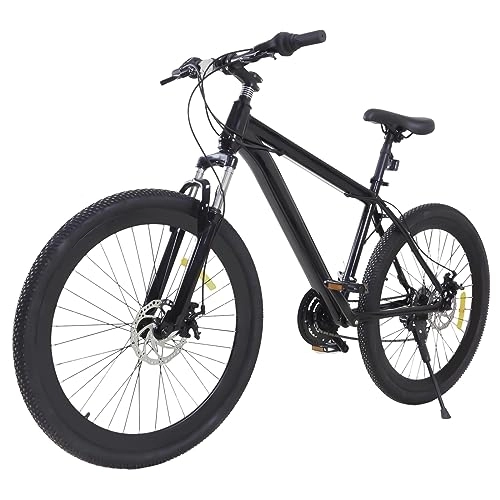 Vélo de montagnes : HINOPY VTT de 26 ", 21 vitesses, en acier au carbone, avec frein à disque à l'avant et à l'arrière, pour garçons, filles, femmes et hommes