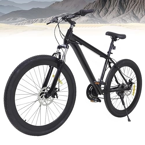 Vélo de montagnes : Jadeblanc VTT 26 pouces 21 vitesses pour adulte avec engrenages clairs pour homme et femme, garçon, fille, noir