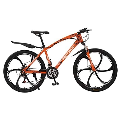 Vélo de montagnes : Kays VTT Vélo de Montagne VTT, Femmes / Hommes Vélo de Montagne, Double Disque et Frein Suspension Avant Fourche, 26inch Roues (Color : Orange, Size : 24-Speed)