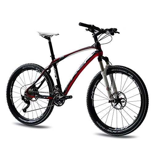 Vélo de montagnes : KCP Vélo VTT 26" Premium 26" KCP Carbone avec 30 G Deore XT & Rockshox Solo Air