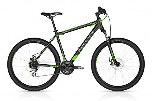 Vélo de montagnes : Kellys Viper 30 (26") (17.5", Noir & Vert)