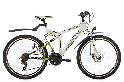 Vélo de montagnes : KS Cycling ATB Zodiac Vélo Tout Terrain Blanc / Vert 26"