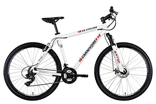 Vélo de montagnes : KS Cycling Carnivore VTT Semi Rigide 27, 5" Blanc TC 51 cm