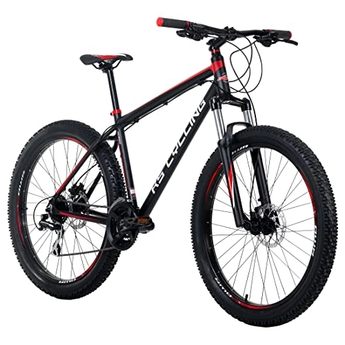 Vélo de montagnes : KS Cycling VTT Hardtail 27, 5" Plus Xceed Noir / Rouge RH 50 cm Adulte Unisexe, Zoll