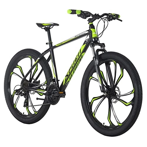 Vélo de montagnes : KS Cycling VTT Hardtail 27, 5" Xplicit Noir / Vert 21 Vitesses RH 46 Adulte Unisexe, Zoll, 48 cm