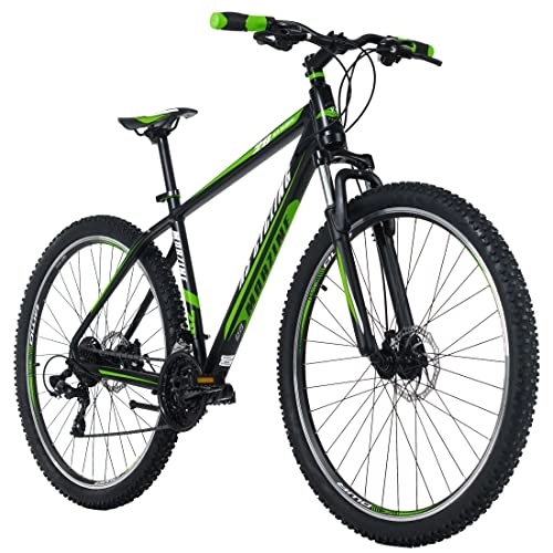 Vélo de montagnes : KS Cycling VTT Hardtail 29'' Morzine Noir / Vert 48 cm Adulte Unisexe, 29 Zoll