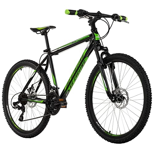 Vélo de montagnes : KS Cycling VTT Semi-Rigide 26" Sharp Noir-Vert TC 46 cm
