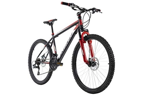 Vélo de montagnes : KS Cycling VTT Semi-Rigide 26'' Xtinct Noir-Rouge TC 46 cm