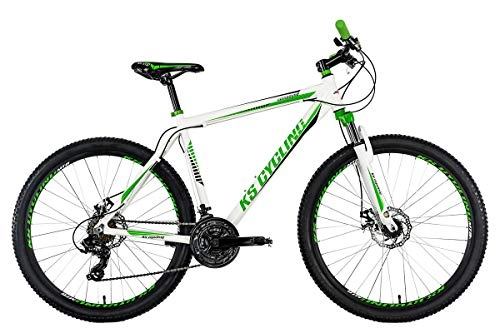 Vélo de montagnes : KS Cycling VTT Semi-Rigide 27, 5'' Compound Blanc-Vert TC 51 cm Adulte Unisexe, 51