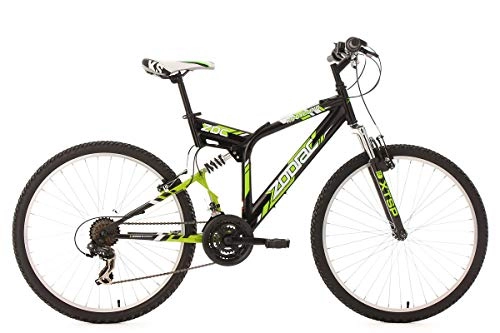 Vélo de montagnes : KS Cycling Zodiac Vélo VTT 26" Noir / Vert 46 cm