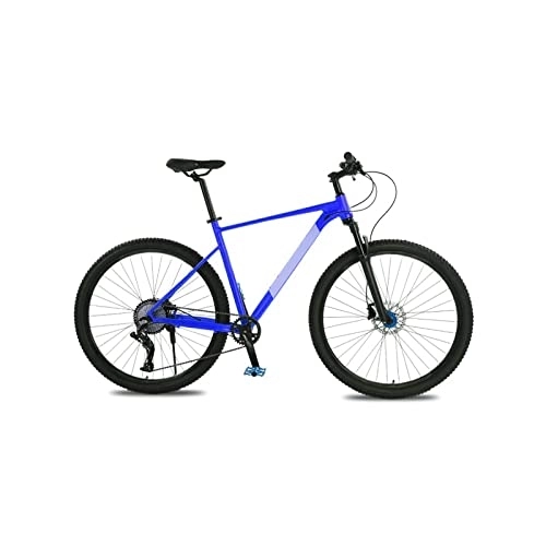 Vélo de montagnes : LANAZU Vélo 21 Pouces Grand Cadre en Alliage d'aluminium VTT 10 Vitesses vélo Double Frein à Huile VTT Avant et arrière dégagement Rapide (Blue 21 inch Frame)
