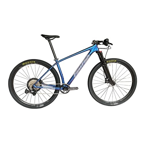 Vélo de montagnes : LANAZU Vélos pour Adultes VTT Cadre Dur en Fiber de Carbone Vitesse Ultra léger VTT de Cross-Country