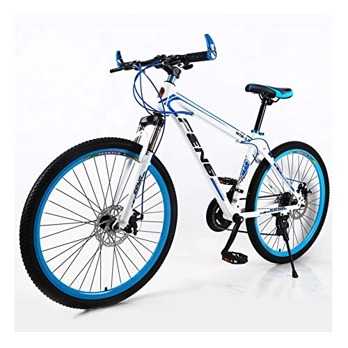 Vélo de montagnes : LIUCHUNYANSH BMX Dirt Vélos de Route VTT Adulte Vélo Route Vélos de VTT Hommes 24 Vitesse Roues for Ados Femmes (Color : White, Size : 24in)
