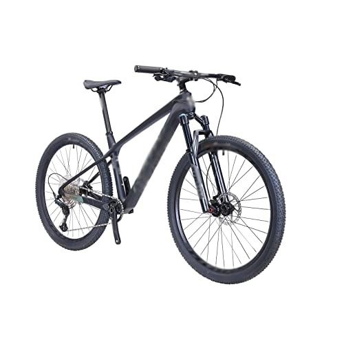 Vélo de montagnes : LUGMO zxc Vélo de montagne en fibre de carbone Vélo de montagne vitesse VTT pour hommes adultes Équitation en plein air (couleur : noir, taille : 24 x 17)