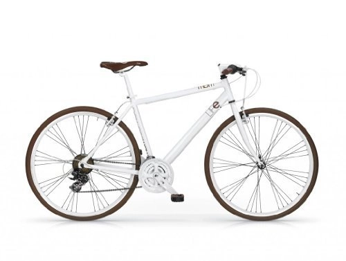 Vélo de montagnes : Mbm - Life Hybride 28'' H50 Bicyclette Vélo Bike Shimano Mtb Blanc
