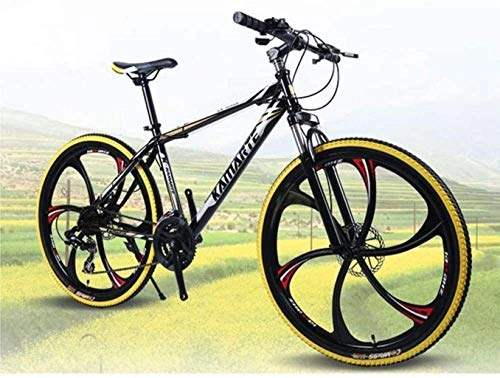 Vélo de montagnes : MJY Vélo 26 pouces double frein à disque choc VTT, vélo à une roue, vélo pliant pour hommes et femmes, 1, 24 vitesse 6-24