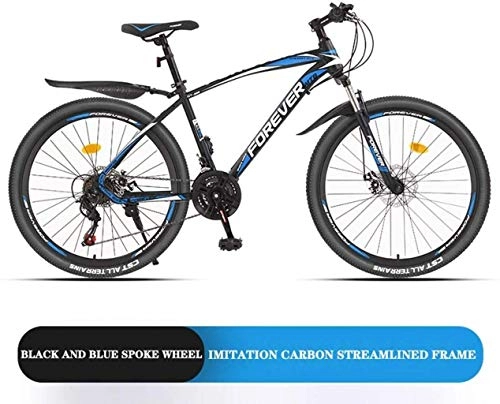 Vélo de montagnes : MJY Vélo 26 pouces, VTT, 21 / 24 / 27 / 30 vitesses, garde-boue avant et arrière, système de frein à double disque, vélo à rayons 7-2, 30