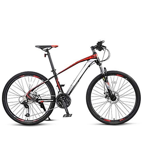Vélo de montagnes : ndegdgswg Roue de VTT 26 / 27, 5" pour adulte et étudiant, en alliage d'aluminium, 27 / 30 vitesses, frein à disque, rouge, 160–195 cm, 30 vitesses.
