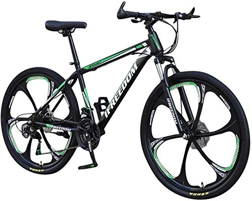 Vélo de montagnes : NENGGE 26 pouces 21 vitesses VTT bicyclette Étudiant plein air (Color : Green)