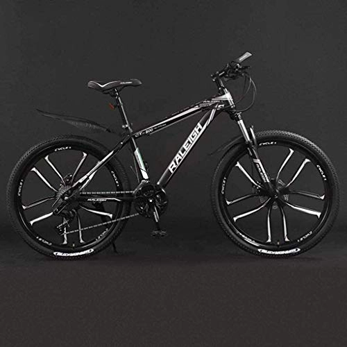 Vélo de montagnes : NENGGE 26 pouces de vélo de montagne Vélo, cadre en alliage d'aluminium, double disque de frein, 21 / 24 / 27 / 30 Vitesse, 10 Cutter Wheel 6-20, 30