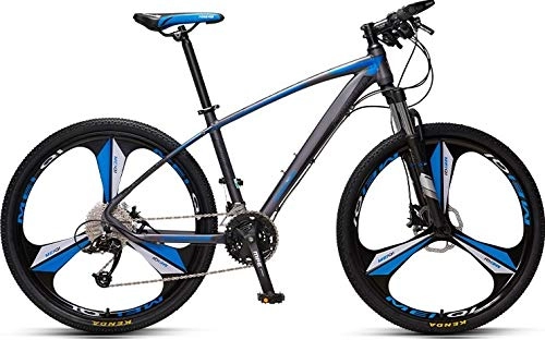 Vélo de montagnes : No Branded Forever VTT pour adulte avec selle réglable, YE880, 27, 5", 33 vitesses, cadre en alliage d'aluminium, gris / bleu