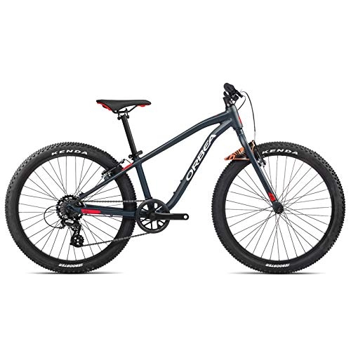 Vélo de montagnes : ORBEA Vélo pour enfant MX 24 Dirt VTT Hardtail 7 vitesses 30 cm (24") Bleu indigo – Rouge