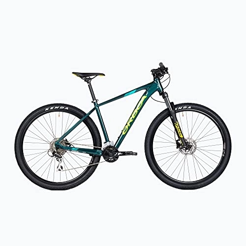Vélo de montagnes : ORBEA Vélo pour homme MX 50 L VTT Hardtail 16 vitesses 47 cm 29" Bleu océan Jaune L205-29L