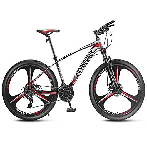 Vélo de montagnes : QMMD 26 Pouces Adulte Vélo VTT, Aluminium Vélo de Montagne, Vélo De Montagne avec Roues de 26 inch, Hommes Vélo de Montagne, Léger Femmes VTT, Red 3 Spoke, 24 Speed