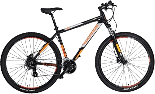 Vélo de montagnes : Rucanor Lux 29 pouces 48 cm pour homme 24G Frein à disque hydraulique Noir / orange