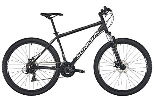 Vélo de montagnes : SERIOUS Rockville 2019 Disque Dur pour VTT Noir / Gris 27, 5", Black / Grey, 46 cm