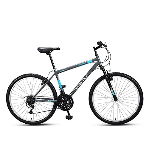 Vélo de montagnes : SHANJ Vélo VTT 26 Pouces pour Hommes Femmes, Vélo de Route 18 Vitesses pour Adolescents Adultes, Vélo de Banlieue avec Fourche à Suspension, Orange, Bleu, Rouge
