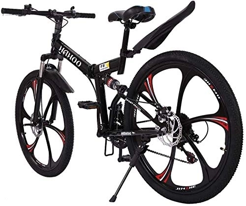 Vélo de montagnes : SYCY Vélo de Montagne en Acier au Carbone 26in Shimanos21 vélo à Suspension complète VTT-Une