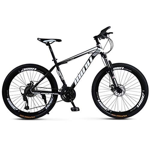 Vélo de montagnes : Tbagem-Yjr VTT, Double Suspension VTT 26 Pouces Roues Vélo for Adultes Garçons (Color : Black White, Size : 30 Speed)