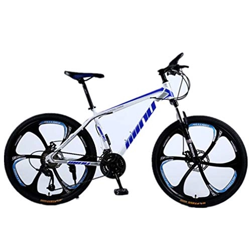 Vélo de montagnes : Tbagem-Yjr VTT for Adultes, 26 Pouces Vélo Est Hors Ville Route Hommes Sports Loisirs (Color : White Blue, Size : 24 Speed)